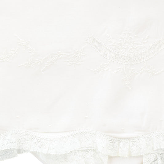 White Blanket With Lace