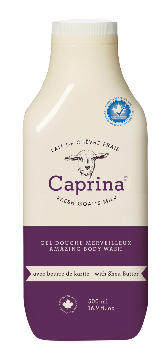 Caprina Goat Milk Body Wash - Shea Butter 16.9 oz.