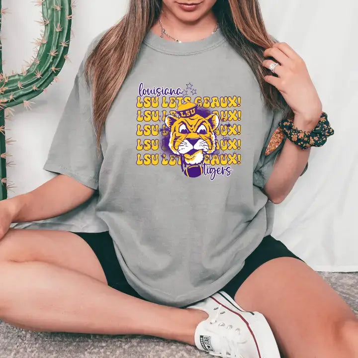 Lousiana Tigers LSU Let's Geaux T'Shirt