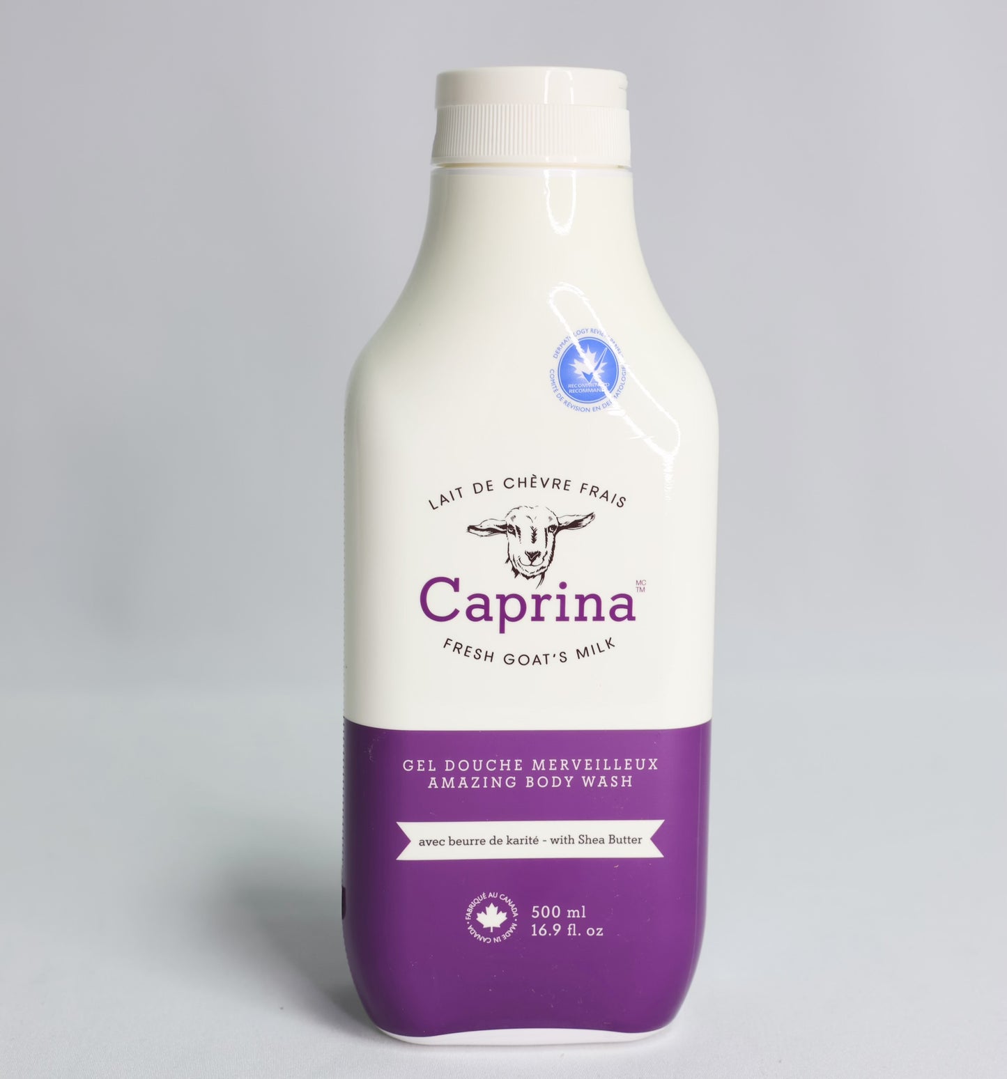 Caprina Goat Milk Body Wash - Shea Butter 16.9 oz.