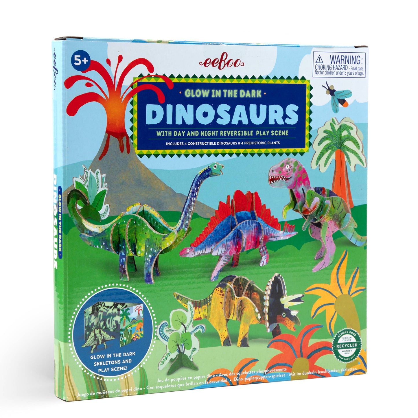 Dino 3D Glow-in-the-Dark Building Set