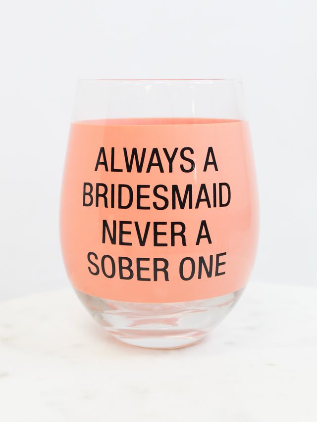 Bridesmaid Wine Glass