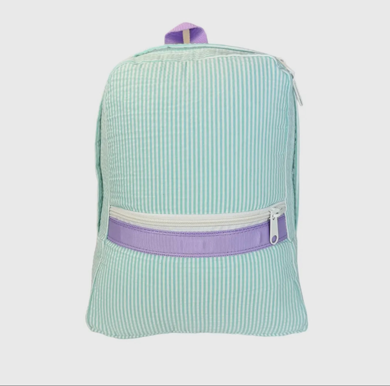 Small Seersucker Backpack