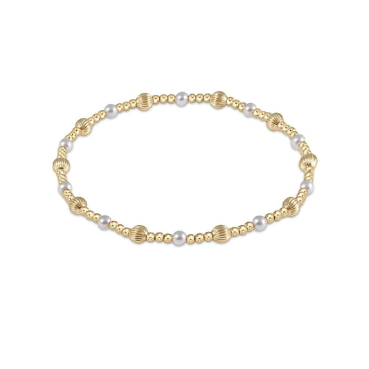 Enewton Classic Sincerity Pattern 4mm Bead Bracelet - Pearl