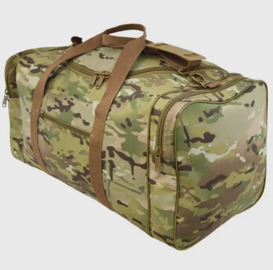 Large Square Camo Duffel