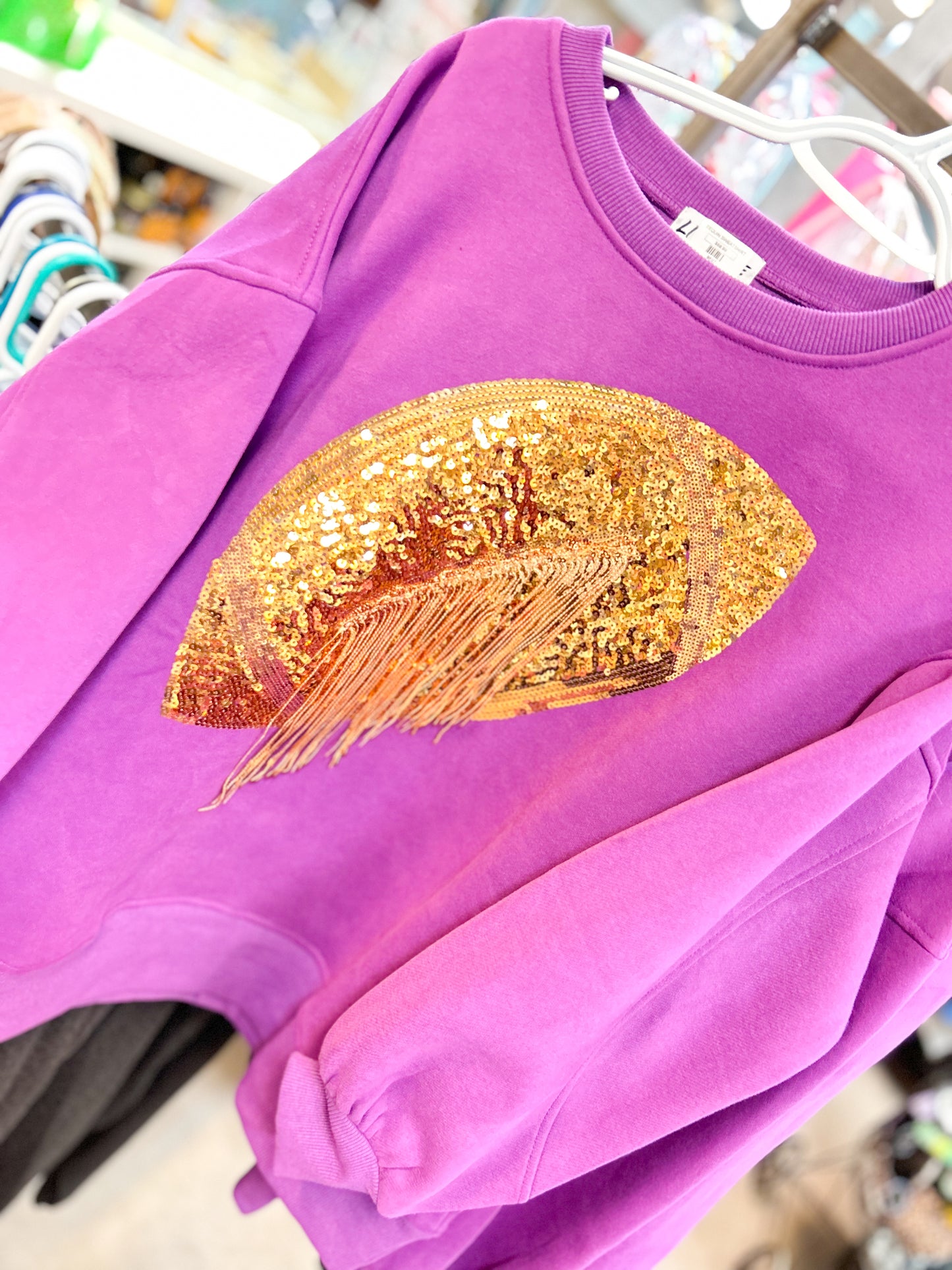 SEQUIN SWEATSHIRT