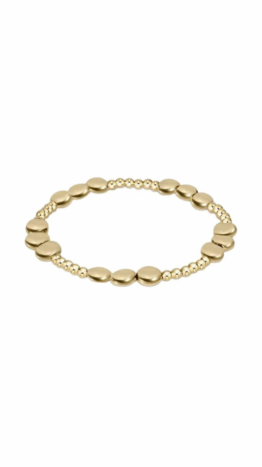 Enewton Honesty Joy Pattern 6mm Bead Bracelet - Gold