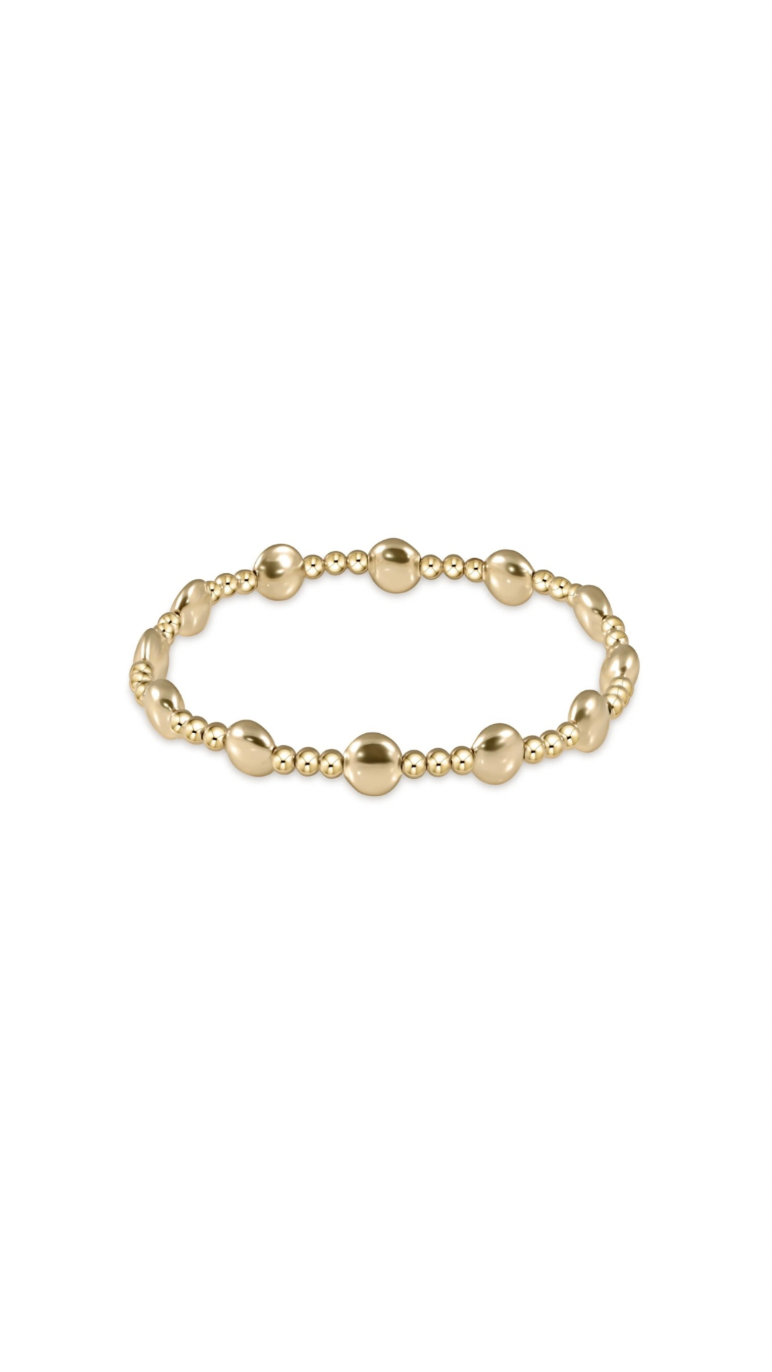 Enewton Honesty Gold Sincerity Pattern 6mm Bead Bracelet