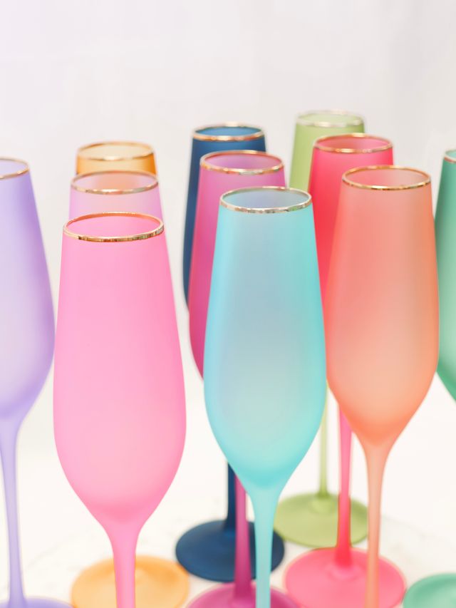 Frosted Champagne Flute