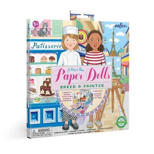 Baker & Painter Paper Doll Set A Day in Paris