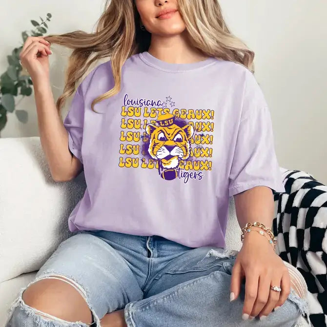 Lousiana Tigers LSU Let's Geaux T'Shirt