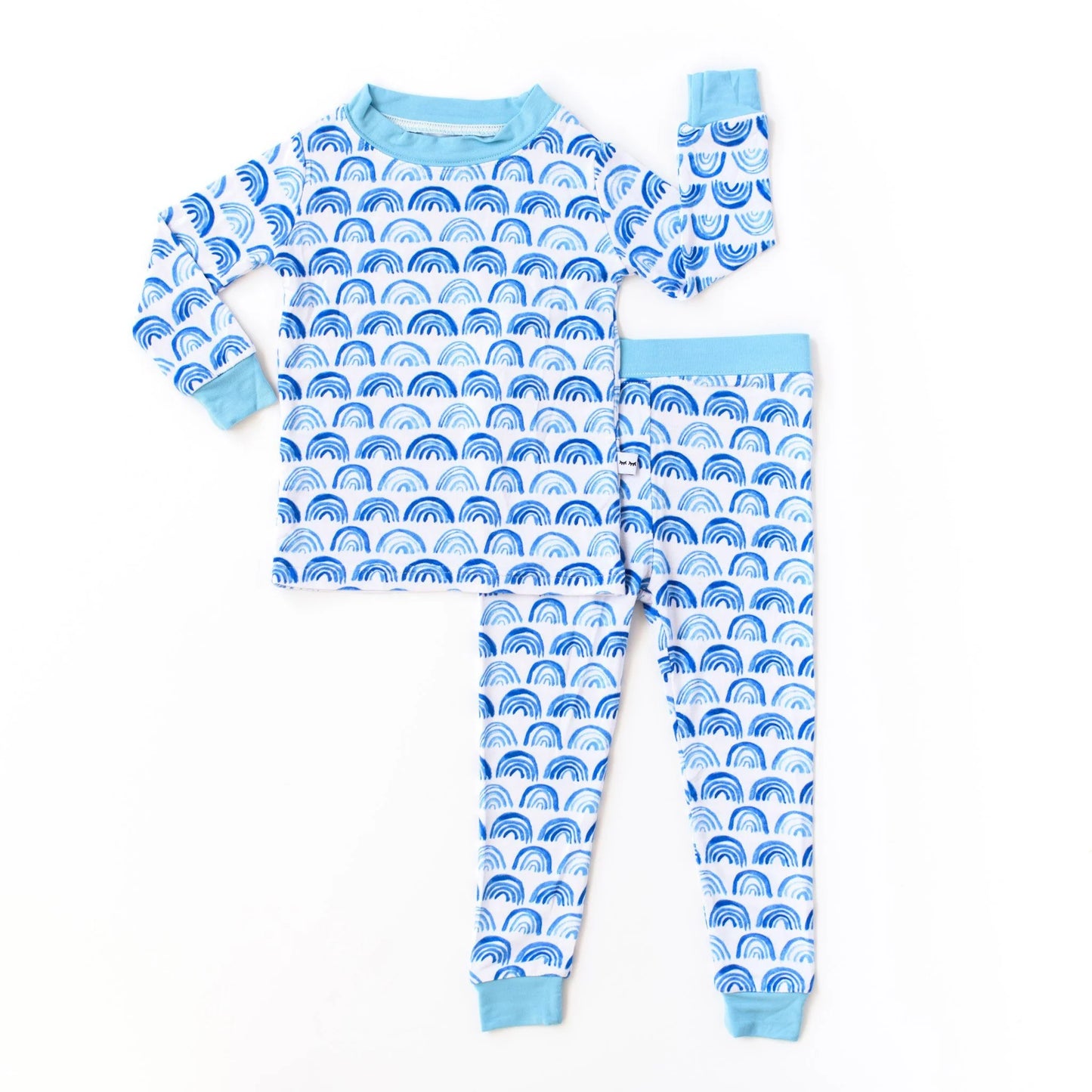 Blue Rainbow Pajama Set