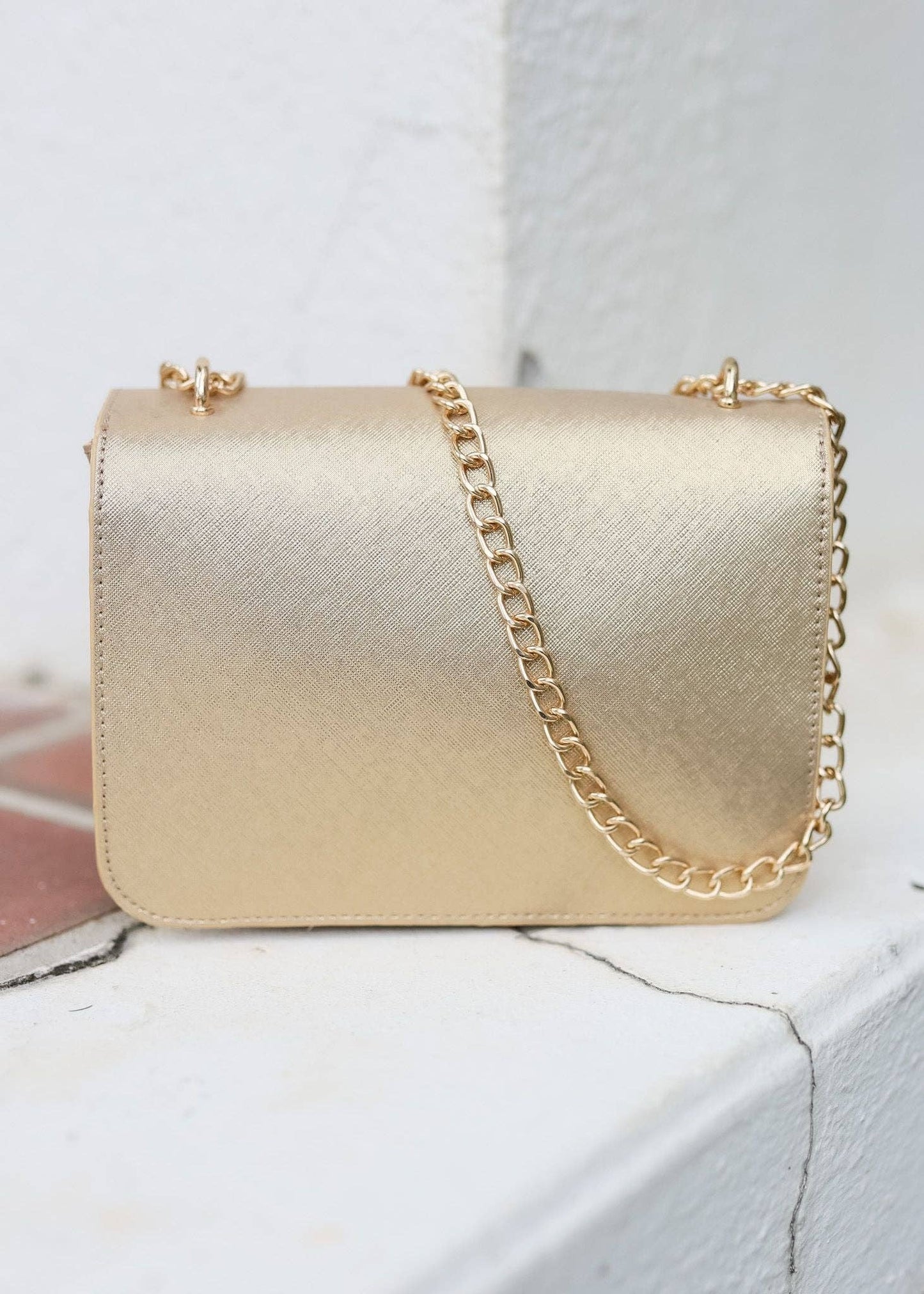 Rory Crossbody GOLD SAFFIANO