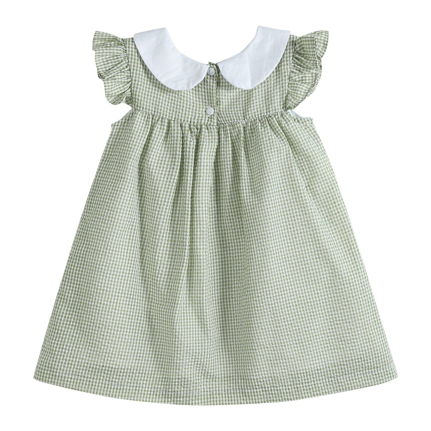 Green Gingham Pumpkin Dress