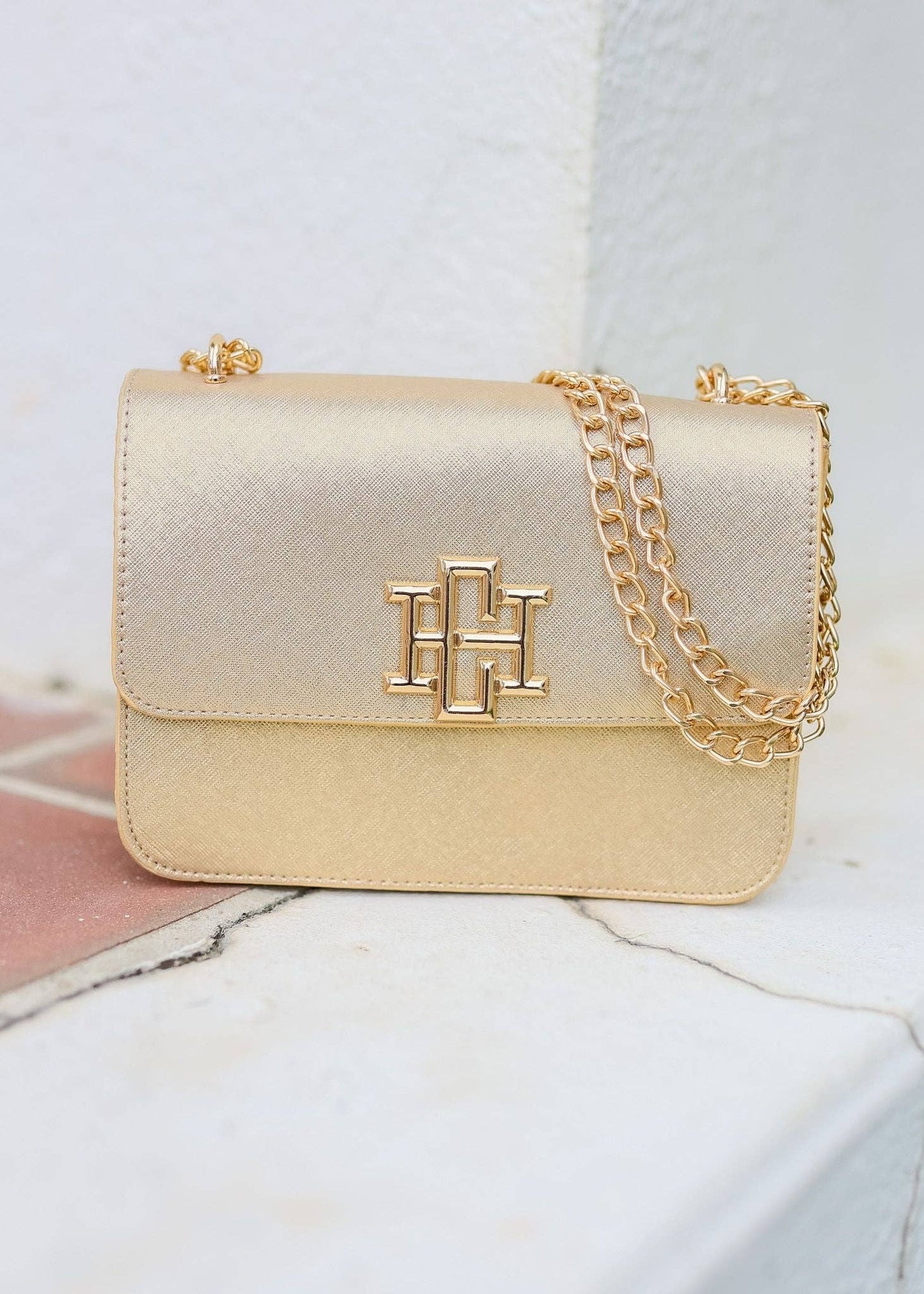 Rory Crossbody GOLD SAFFIANO