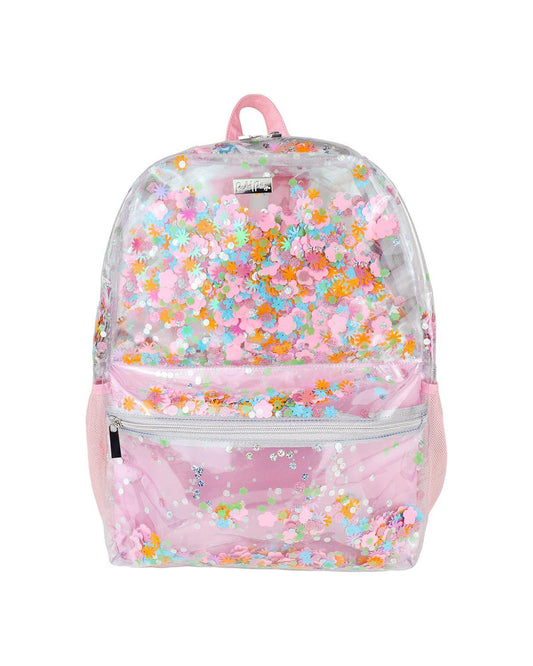 Flower Shop Confetti Clear Backpack