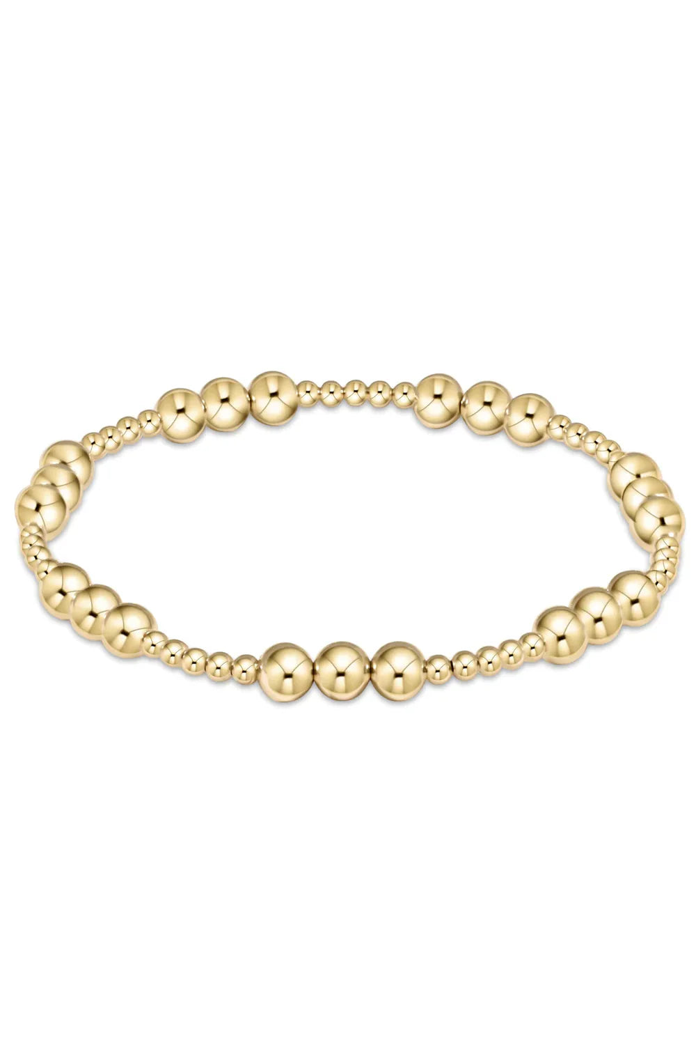 Enewton Classic Joy Pattern 6mm Bead Bracelet - Gold