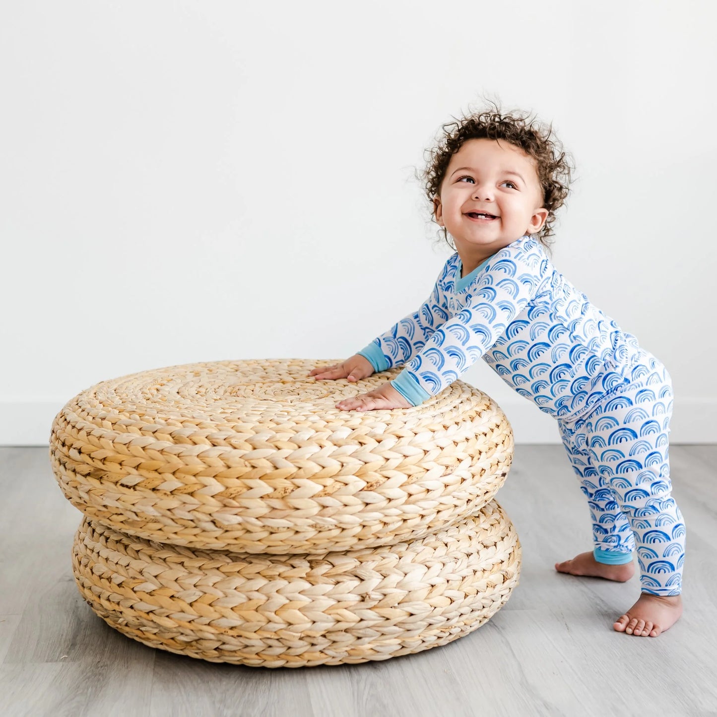 Blue Rainbow Pajama Set