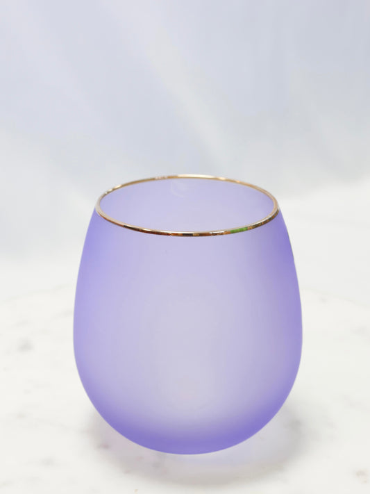 Frosted Wine Glass