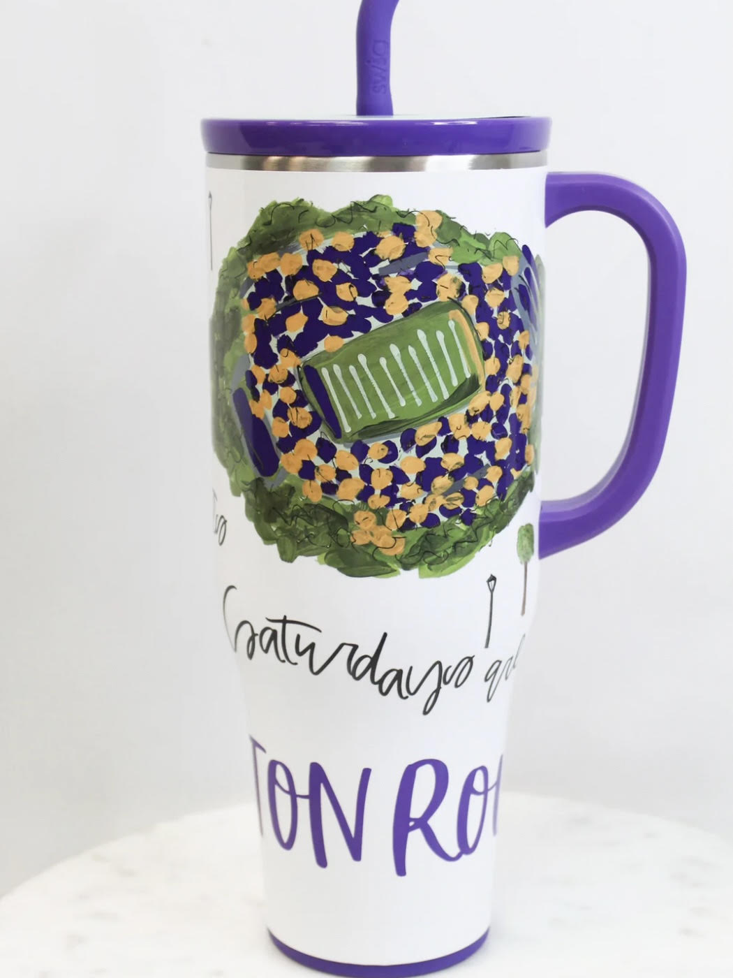 Saturdays in Baton Rouge Mega Mug