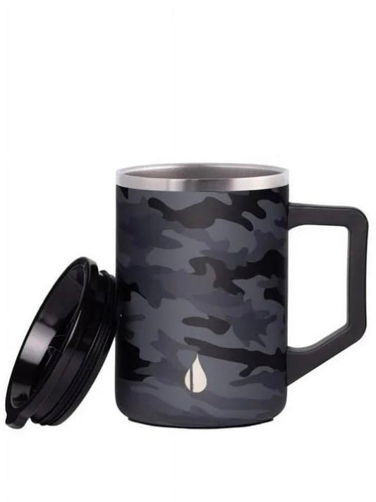 Summit Mug - 16oz Black Camo Stainless Steel