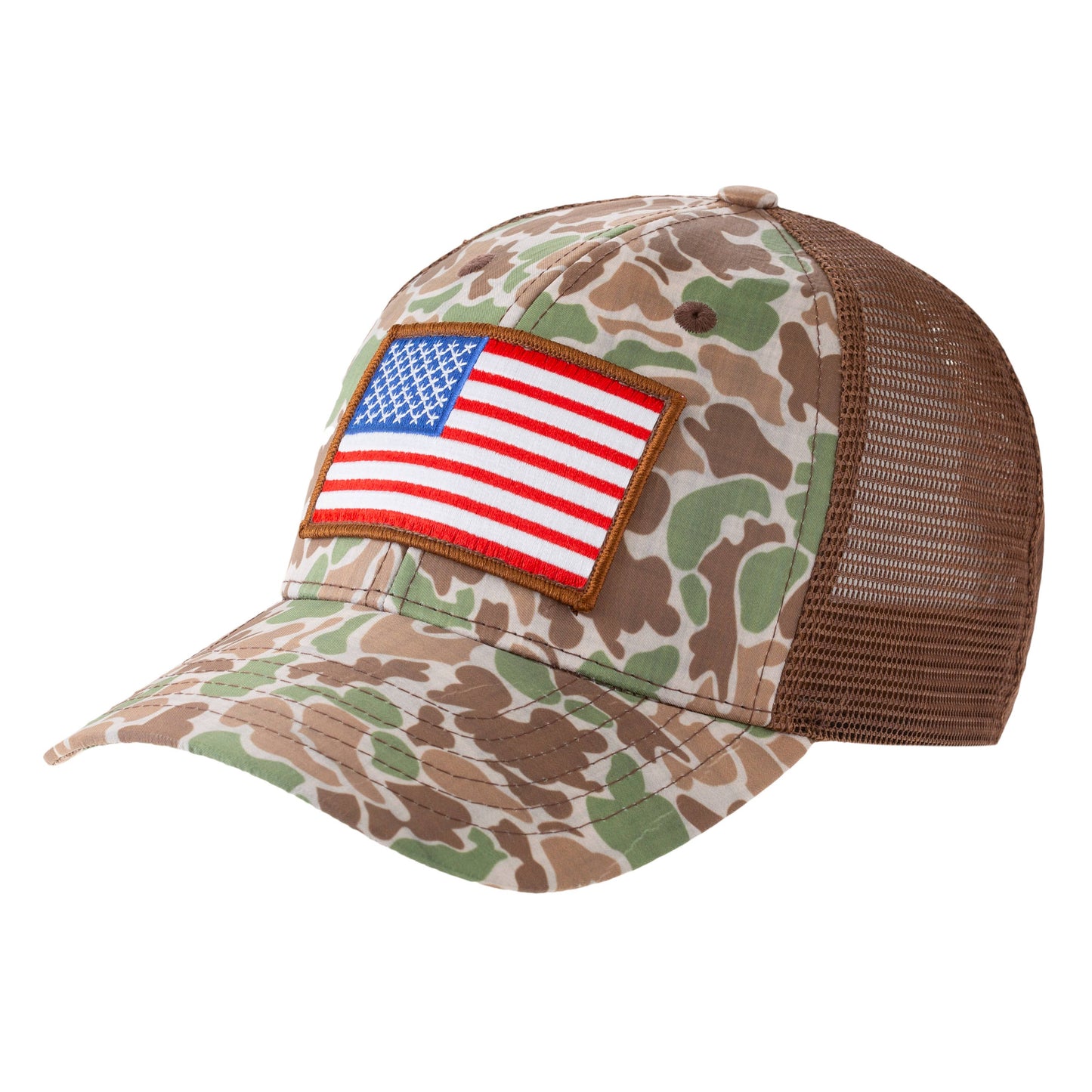 Camo Flag Hat (H-32)